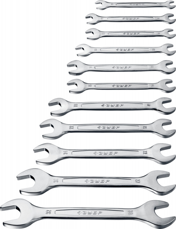 Набор ключей гаечных рожковых ЗУБР 27010-H12_z01