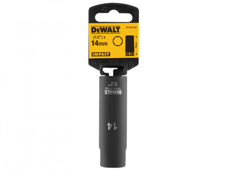 Головка торцевая ударная удлинённая IMPACT DeWALT DT7548