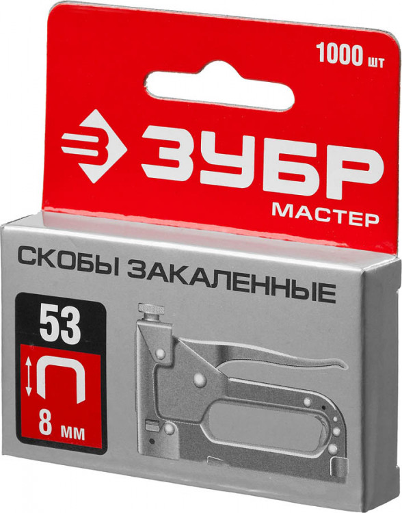 Скобы закаленные ЗУБР 31625-08