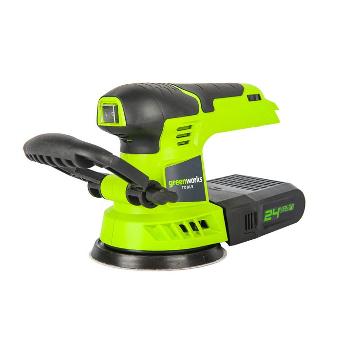 Шлифовальная машина, аккумуляторная Greenworks G24ROS, 24V, без АКБ и ЗУ