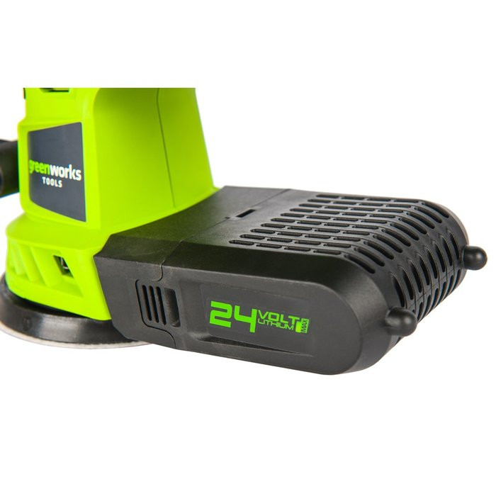 Шлифовальная машина, аккумуляторная Greenworks G24ROS, 24V, без АКБ и ЗУ