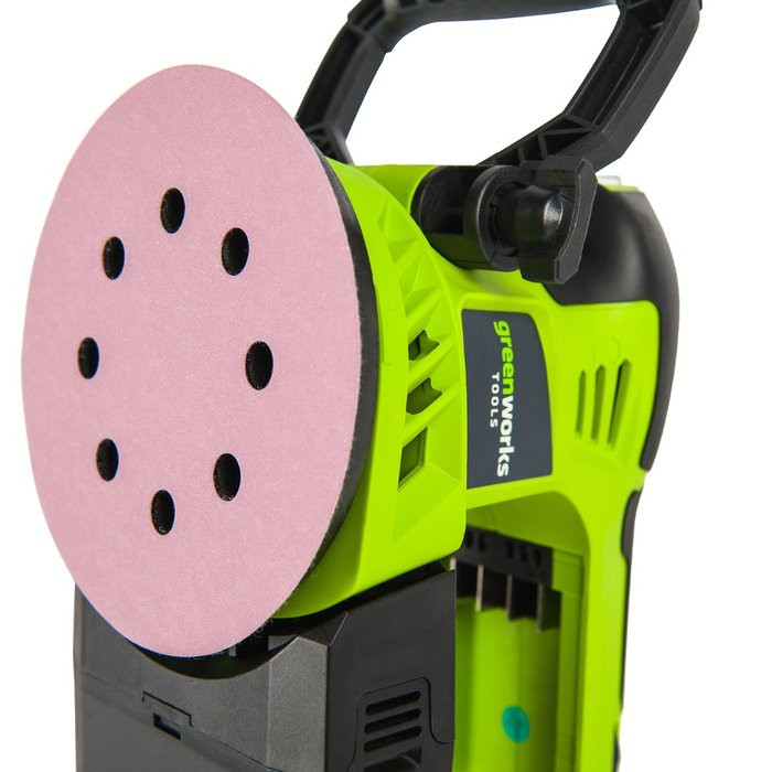 Шлифовальная машина, аккумуляторная Greenworks G24ROS, 24V, без АКБ и ЗУ