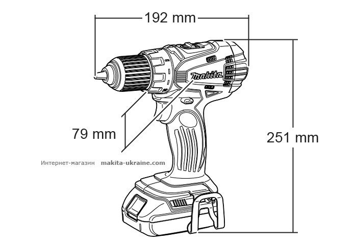 Аккумуляторная дрель-шуруповерт MAKITA BDF456RFJ