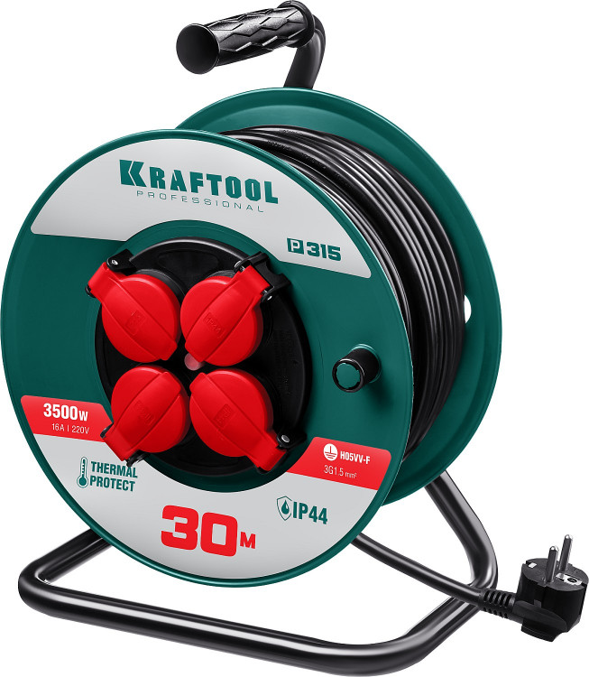 Удлинитель на катушке KRAFTOOL 55084-30