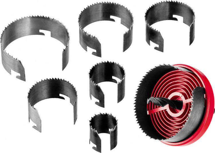 Пила кольцевая наборная по дереву ЗУБР 29593-H7-18