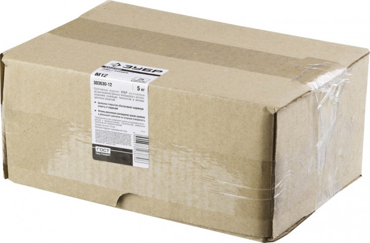 Гайка DIN 6923 с фланцем ЗУБР 303630-12