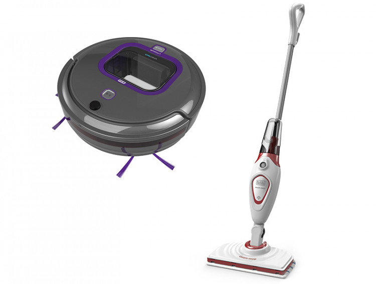 Робот-пылесос+паровая швабра BLACK&DECKER RVA420BP+BDS1616R