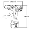 Аккумуляторный ударный шуруповерт MAKITA 8271DWALE