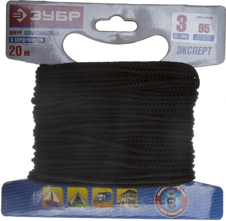 Шнур полиамидный ЗУБР 50311-03-020