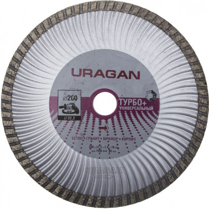 Алмазный диск отрезной URAGAN 909-12151-200