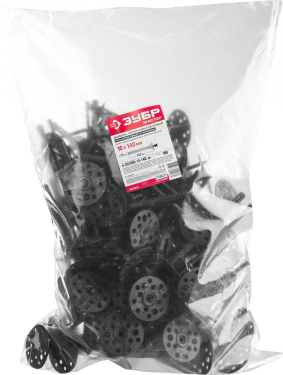 Дюбели для теплоизоляции ЗУБР 4-301505-10-140_z01