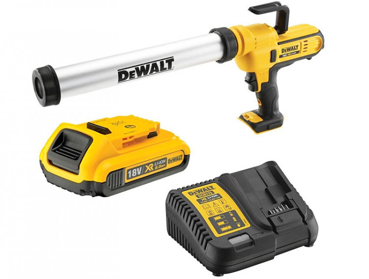 Аккумуляторный пистолет для герметика DeWALT DCE580D1