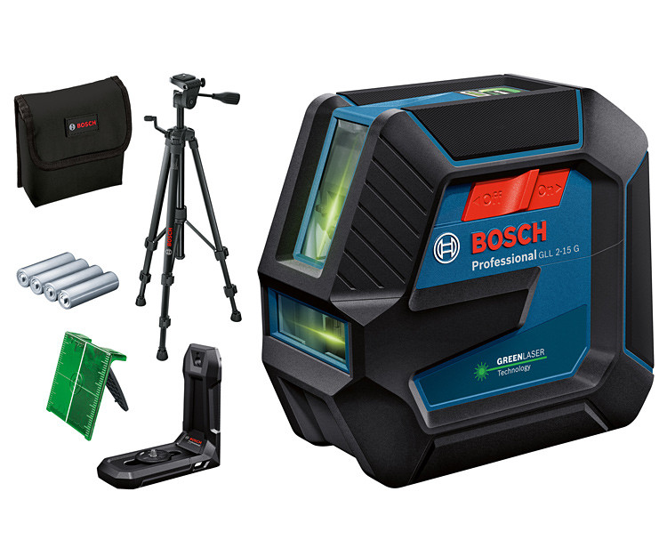 Линейный нивелир BOSCH GLL 2-15 G + LB 10 + BT 150