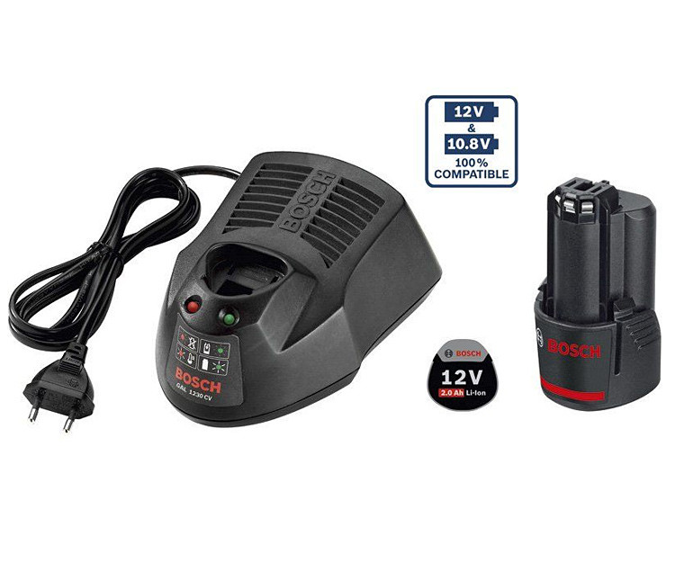 Аккумулятор и зарядное устройство BOSCH GBA 12V 2Ah + AL1130