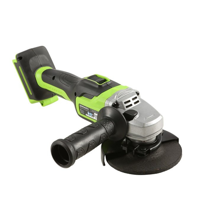 Угловая шлифовальная машина, аккумуляторная Greenworks GD24AG, 24V, без АКБ и ЗУ