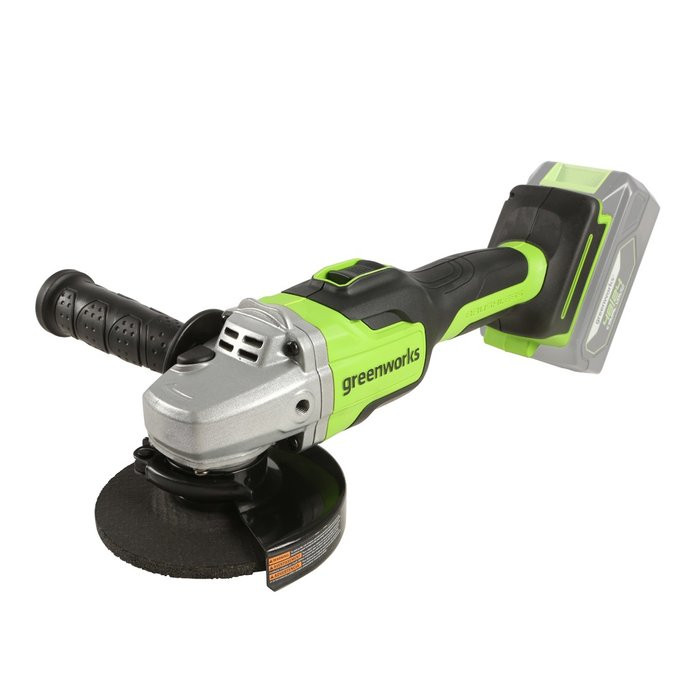 Угловая шлифовальная машина, аккумуляторная Greenworks GD24AG, 24V, без АКБ и ЗУ