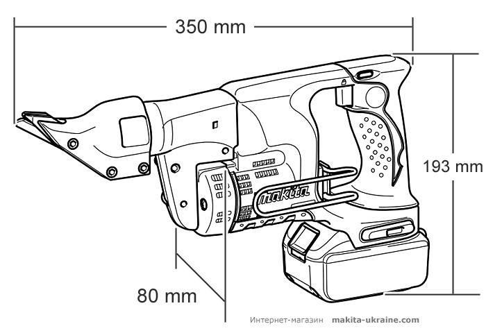 Аккумуляторные ножницы по металлу MAKITA BJS130RFE