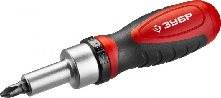 Отвертка реверсивная с насадками ЗУБР 25168-H29