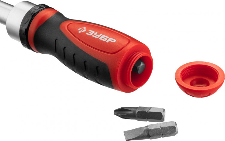 Отвертка реверсивная с насадками ЗУБР 25168-H29