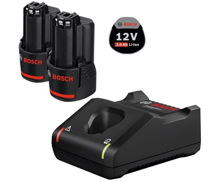 Зарядное устройство и аккумуляторы BOSCH GAL 12V-40 + 2 GBA 12V