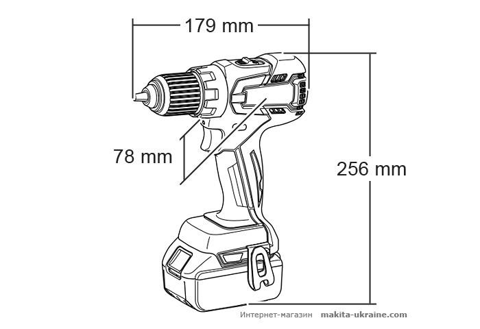 Аккумуляторная дрель-шуруповерт MAKITA BDF459Z