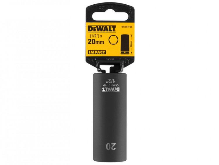 Головка торцевая ударная удлинённая IMPACT DeWALT DT7554