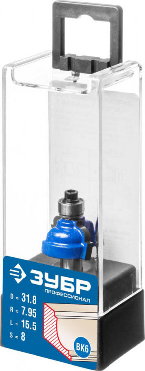 Фреза кромочная калевочная №7 ЗУБР 28709-31.8