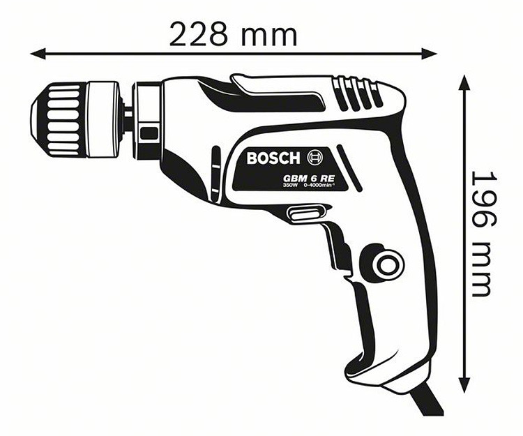 Дрель BOSCH GBM 6 RE