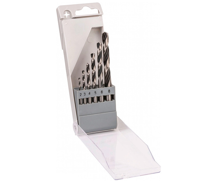 Сверло по металлу Bosch HSS PointTeQ 2–8 мм, 6 шт.