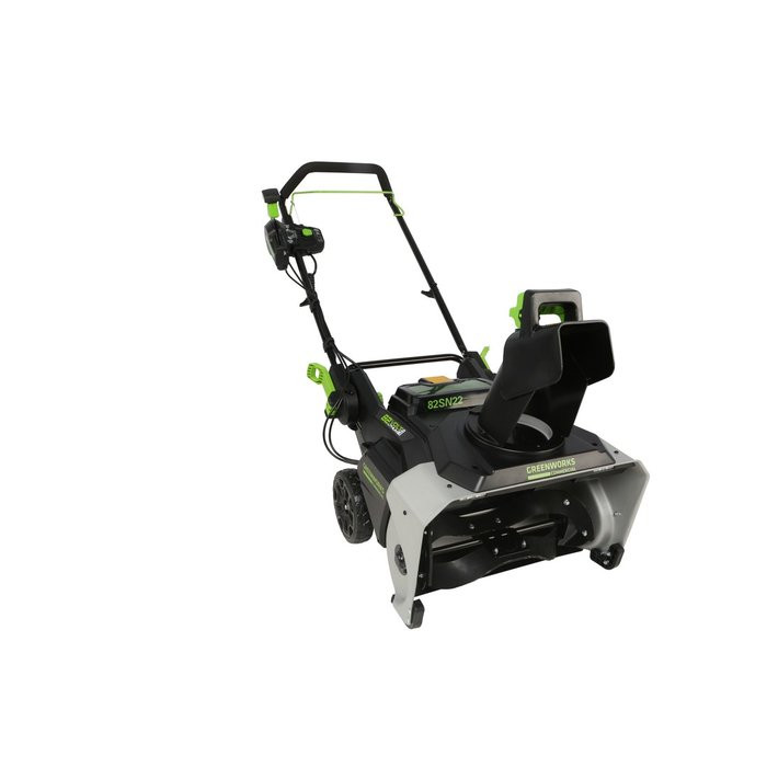 Снегоуборщик GREENWORKS GD82ST 82V (56 см) бесщёточный аккумуляторный с АКБ 2x2.5Ач и ЗУ