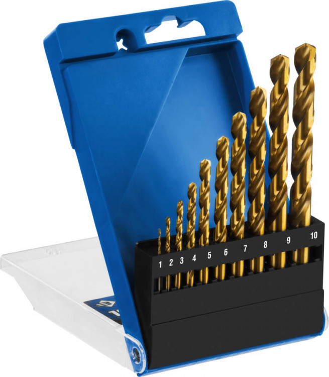 Набор сверл по металлу ЗУБР 29615-H10