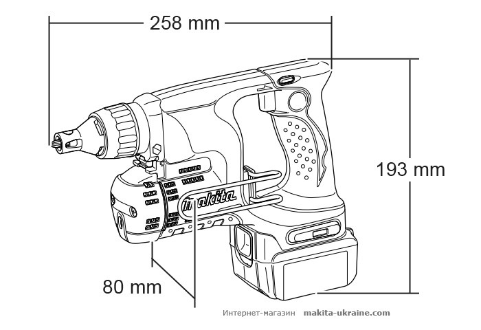 Аккумуляторный шуруповерт MAKITA BFS450Z