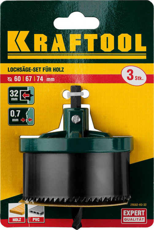 Пила наборная по дереву KRAFTOOL 29582-H3-32