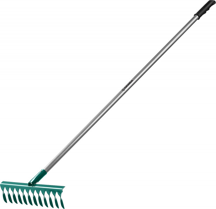 Грабли с алюминиевым черенком PROLine GRINDA 39585