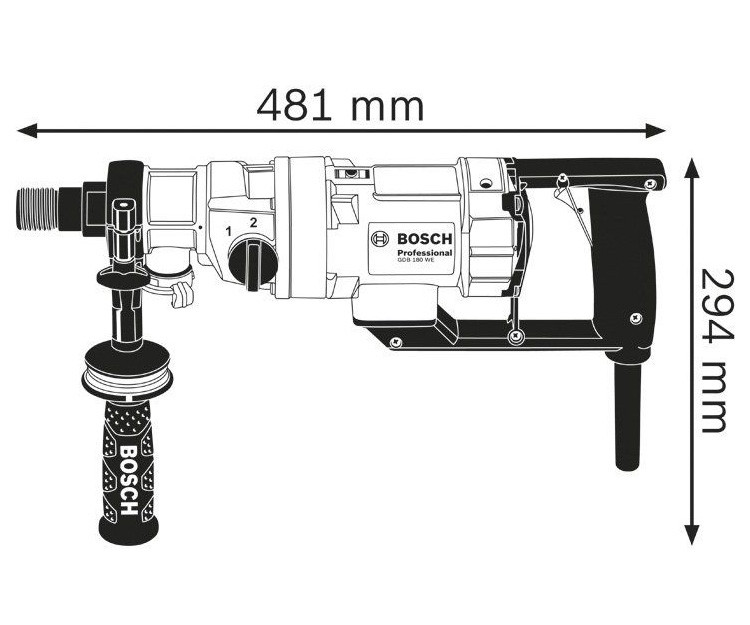 Дрель алмазного сверления BOSCH GDB 180 WE