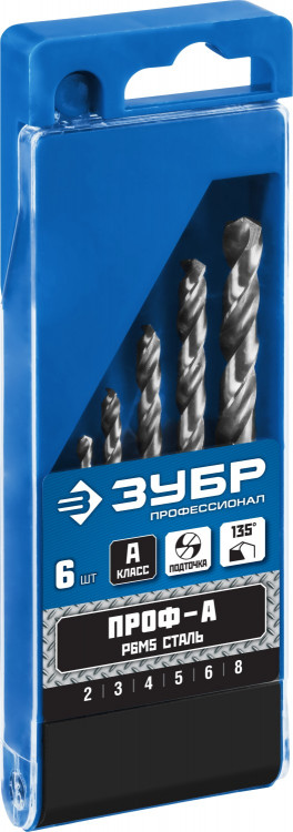 Набор сверел Зубр 29625-H6