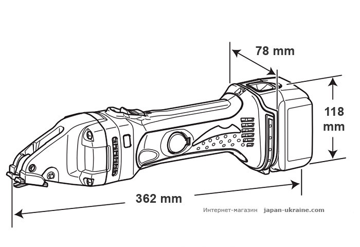 Аккумуляторные ножницы по металлу MAKITA DJS161Z