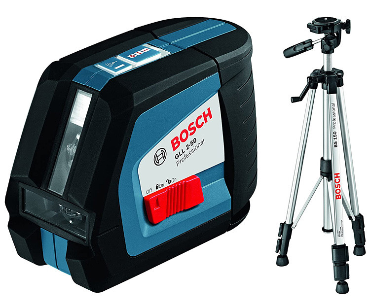 Линейный нивелир BOSCH GLL 2-50 + BT 150