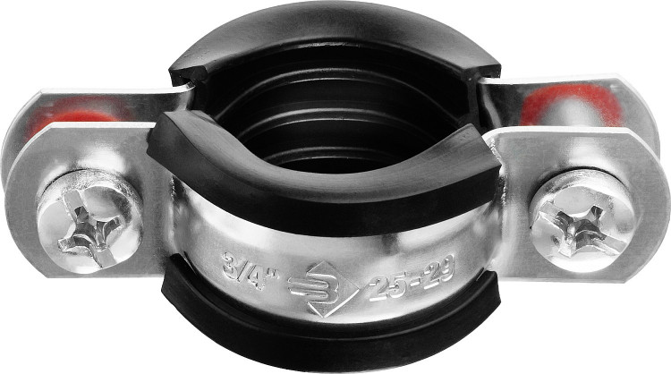 Хомут трубный с гайкой ЗУБР 37850-25-29