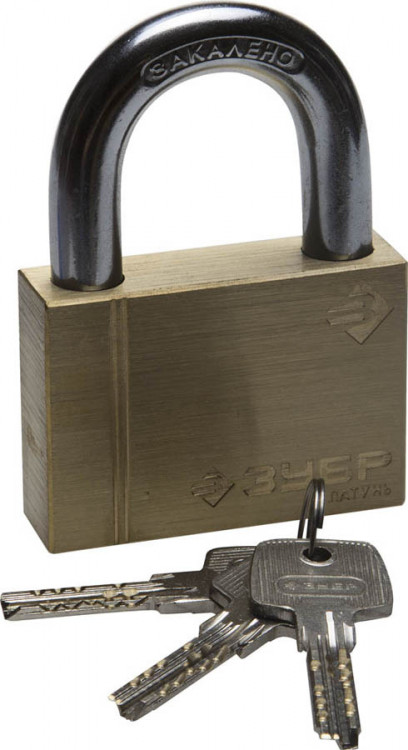Замок навесной  замок навесной латунный корпус, 37299-70