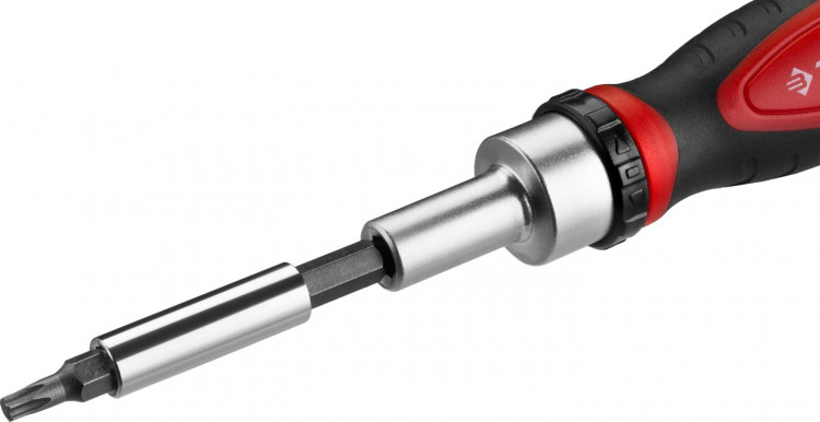 Отвертка реверсивная с насадками ЗУБР 25164-H37