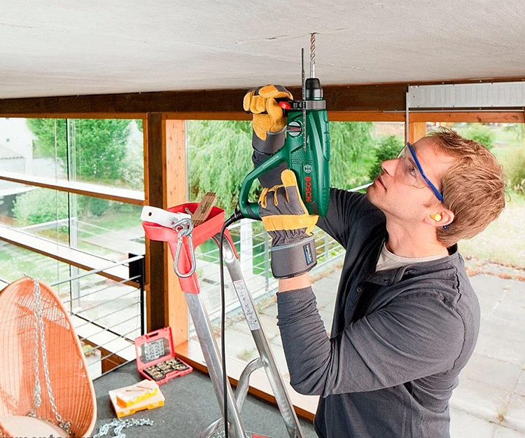 Перфоратор Bosch PBH 2100 RE+ набор буров Promoline-SDS plus (6 шт.)