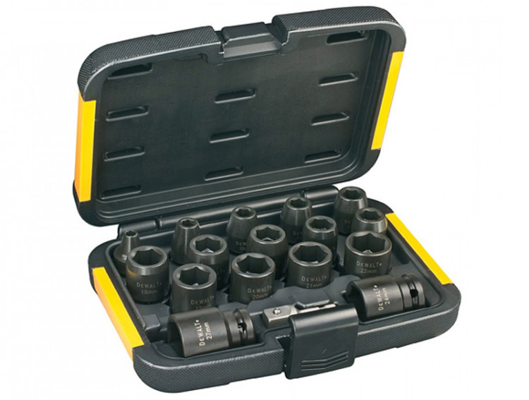 Набор ударных торцевых головок 1/4 EXTREME IMPACT DeWALT DT7506