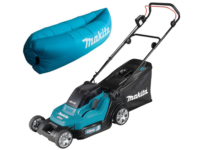 Аккумуляторная газонокосилка MAKITA SOFA-DLM432Z + ламзак