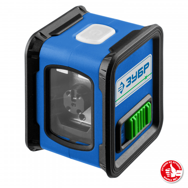 Зеленый нивелир лазерный ЗУБР КРЕСТ 34900