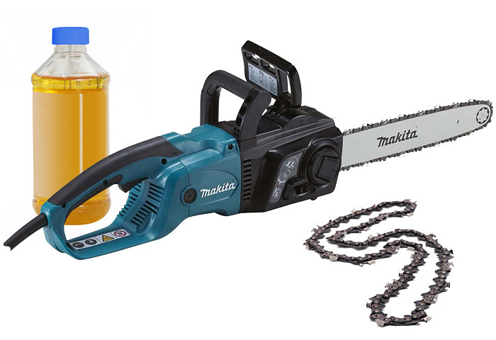 Цепная электропила MAKITA UC4051A + пильная цепь