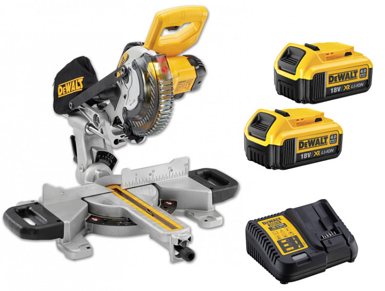 Аккумуляторная торцовочная пила DeWALT DCS365M2