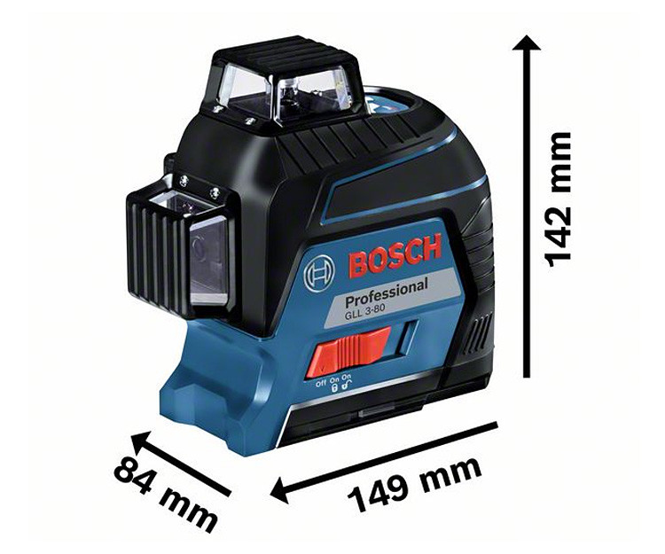 Линейный нивелир BOSCH GLL 3-80 + кейс