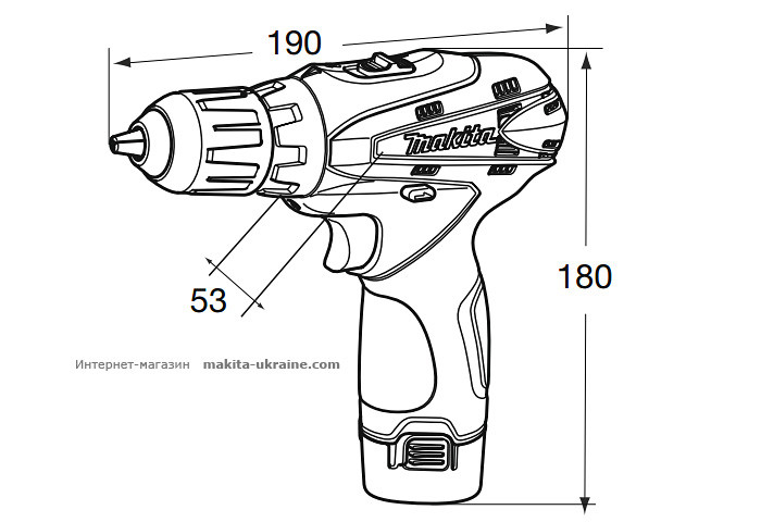 Аккумуляторный шуруповерт MAKITA DF330DWLE