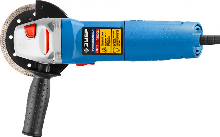 Угловая шлифмашина ЗУБР УШМ-П125-1200 ЭПСТ